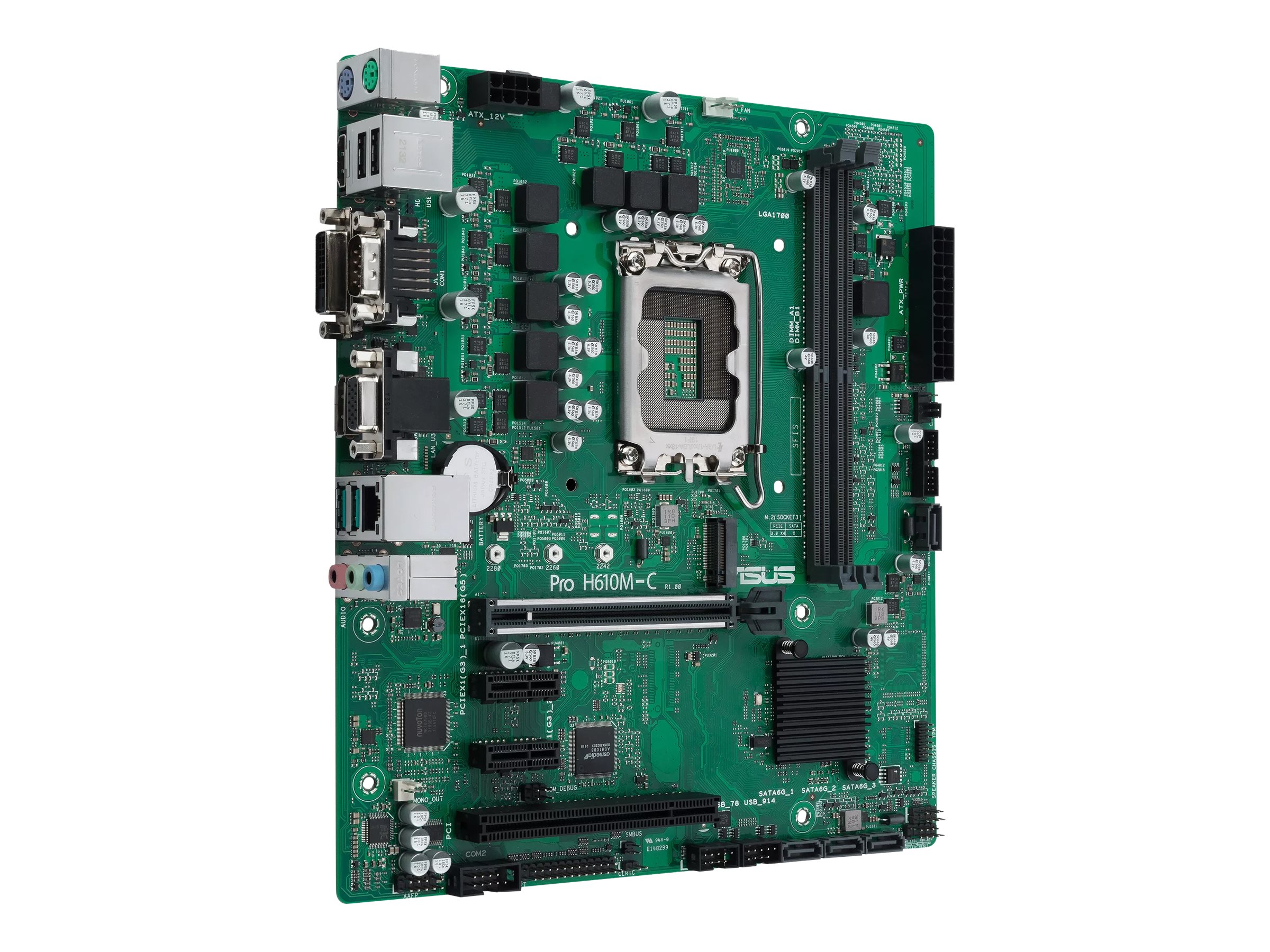 ASUS Pro H610M-C-CSM - Motherboard - micro ATX - LGA1700-Sockel - H610