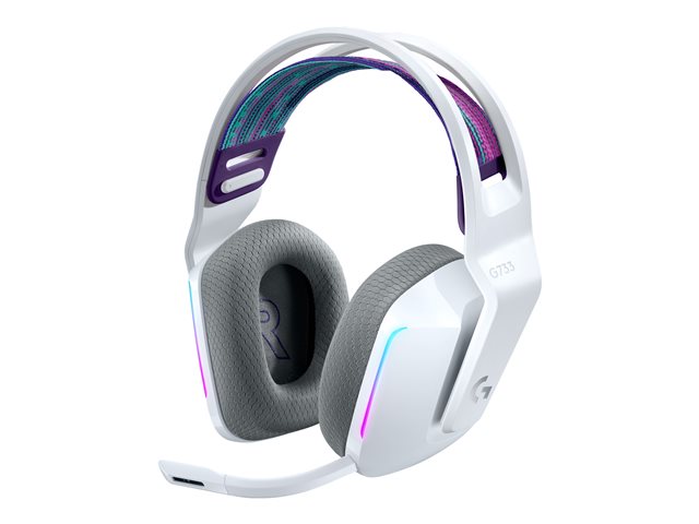 Logitech G G733 LIGHTSPEED Wireless RGB Gaming Headset - Headset - ohrumschließend - 2,4 GHz - kabellos - weiß