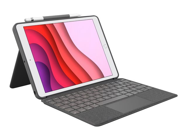 Logitech Combo Touch Detachable Keyboard Case for iPad (10th gen) - Tastatur und Foliohülle - mit Trackpad - QWERTY - US International - Oxford Gray Eingabegerät