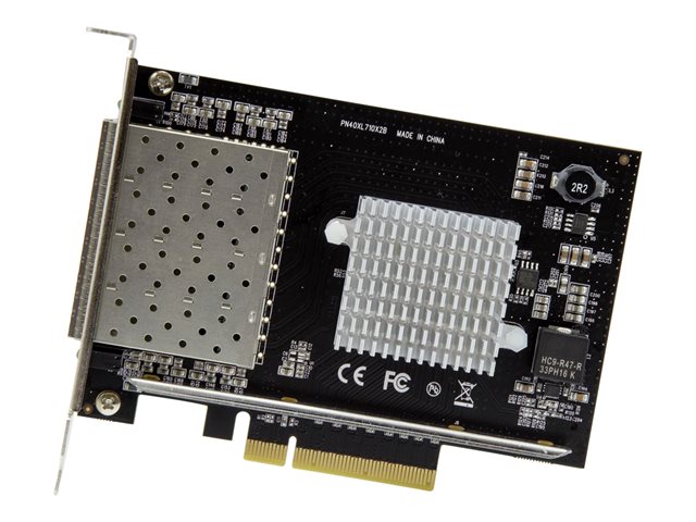 StarTech.com Quad Port 10G SFP+ Netzwerkkarte - Intel XL710 Open SFP+ Converged Adapter - PCIe 10 Gigabit Ethernet Server NIC - 10GbE LWL LAN Karte - Dell PowerEdge HPE ProLiant (PEX10GSFP4I) - Netzwerkadapter - PCIe x8 - 10 Gigabit SFP+ x 4 - Schwarz