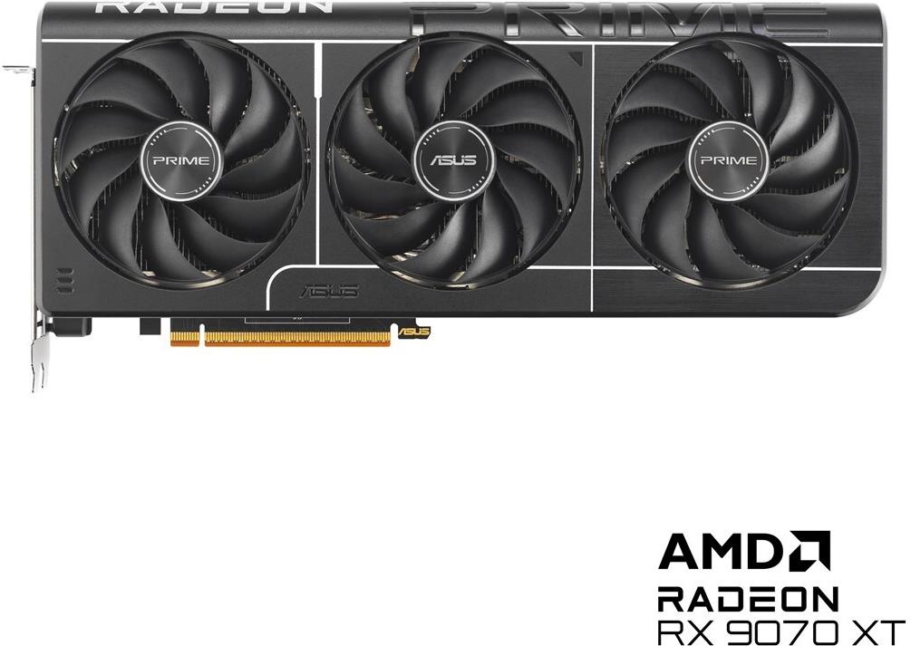 Asus PRIME Radeon RX 9070 XT 16GB Grafikkarte - 16GB GDDR6, HDMI, 3x DP