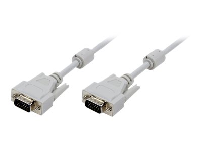 LogiLink - VGA-Kabel - HD-15 (VGA) (M) zu HD-15 (VGA) (M) - 5 m - Daumenschrauben - Grau