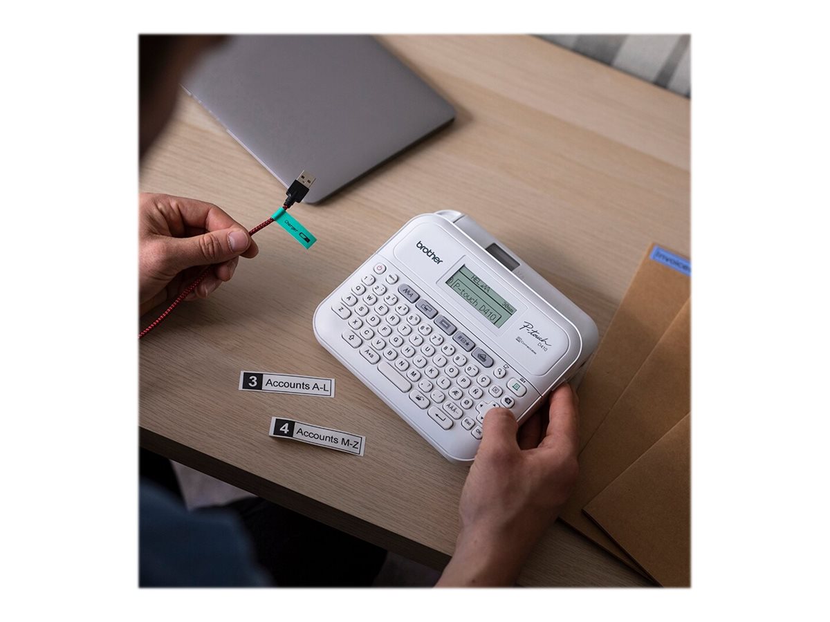 Brother P-Touch PT-D410VP - Beschriftungsgerät - s/w - Thermotransfer