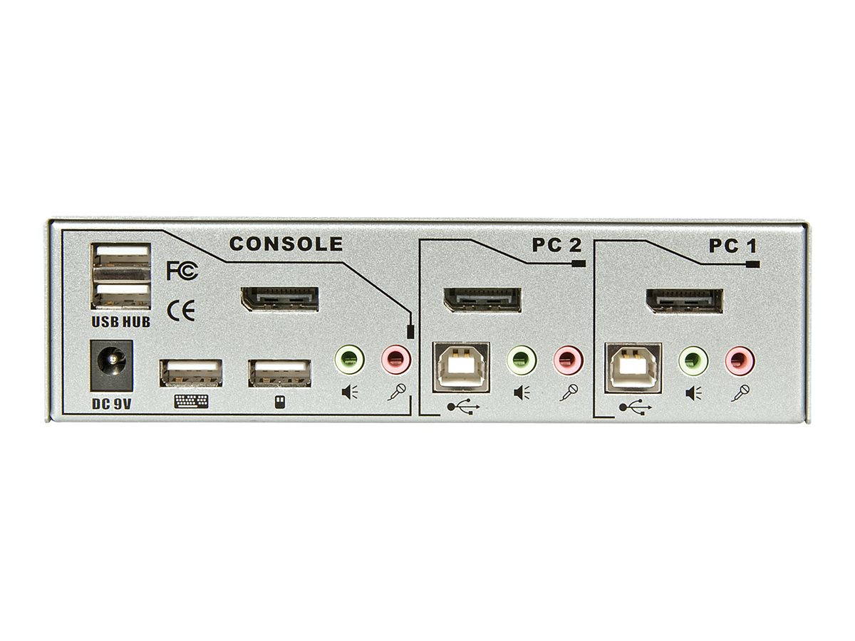 Lindy KVM Switch Pro - KVM-Switch - 2 x KVM port(s) - 1 lokaler Benutzer - Desktop