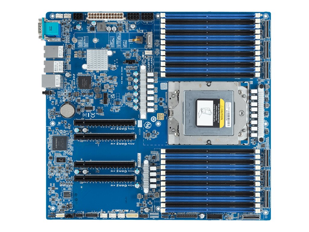 Gigabyte MZ33-AR0 - 1.0 - Motherboard - E-ATX EPYC 9004 Series - LGA6096 Socket