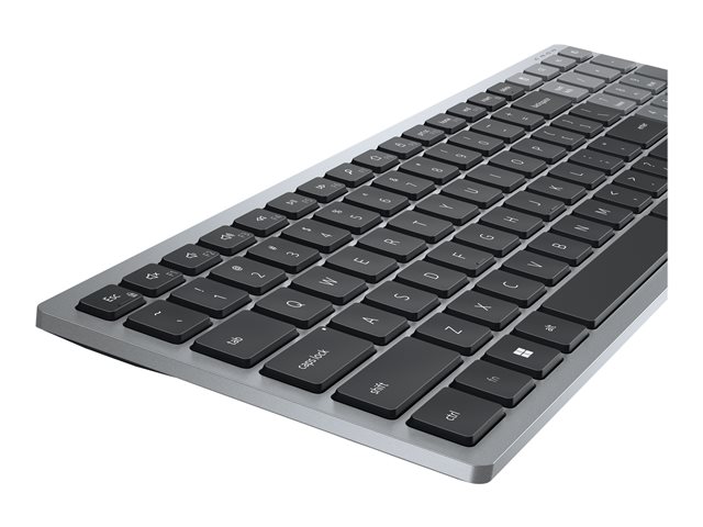 Dell KB740 - Tastatur - kompakt
mehrere Geräte - QWERTZ - Deutsch - Titan Gray Eingabegerät
