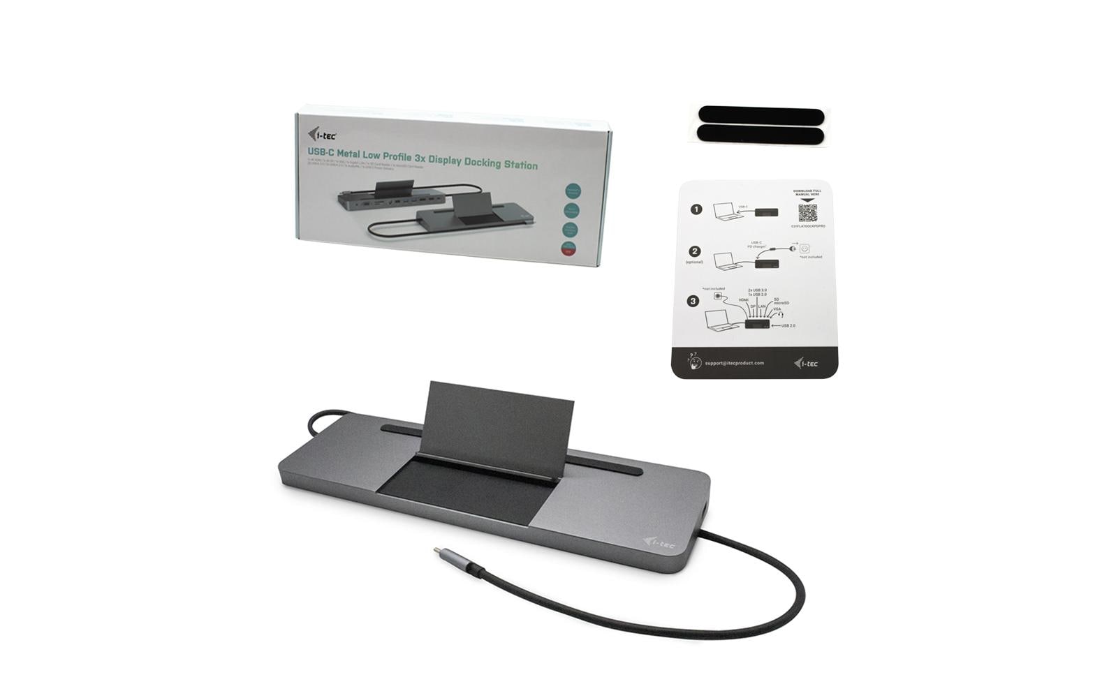 i-tec Dockingstation USB-C 4K 3x Display 85W Ergo