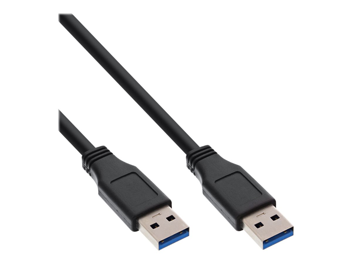 InLine - USB-Kabel - USB Typ A (M) zu USB Typ A (M) - USB 3.0 - 50 cm - Schwarz