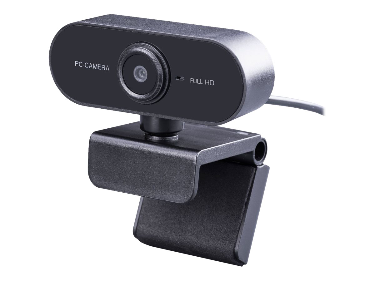 Midland W199 - Webcam - Schwarz - 1920 x 1080 - 1080p - Audio - USB 2.0 - YUV2