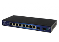 ALLNET ALL-SG8210PM Netzwerk-Switch Managed L2+ Gigabit Ethernet (10/100/1000) Schwarz Power over Ethernet (PoE) - 16 Gbps - 8-Port - Ethernet; PoE - 3 HE
