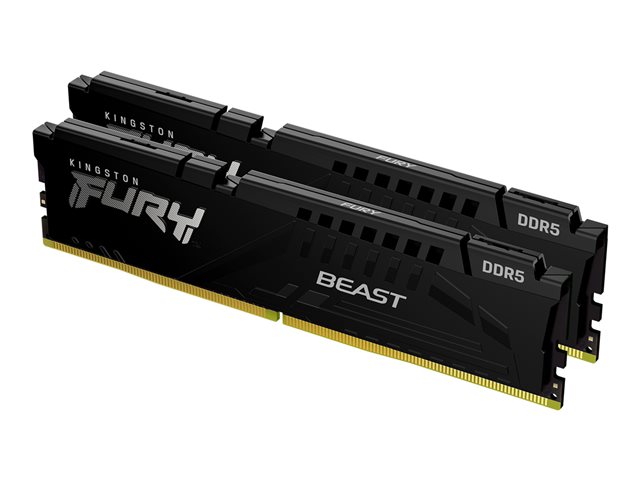 Kingston FURY Beast DDR5 64GB Kit (2x32GB) 6000MT/s CL30 DIMM Speicher-Kit - Schwarz (KF560C30BBEK2-64)