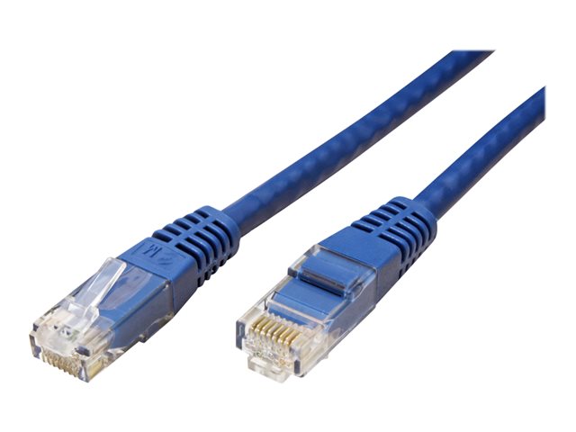 VALUE - Patch-Kabel - RJ-45 (M) zu RJ-45 (M) - 10 m - UTP - CAT 6 - geformt - Blau