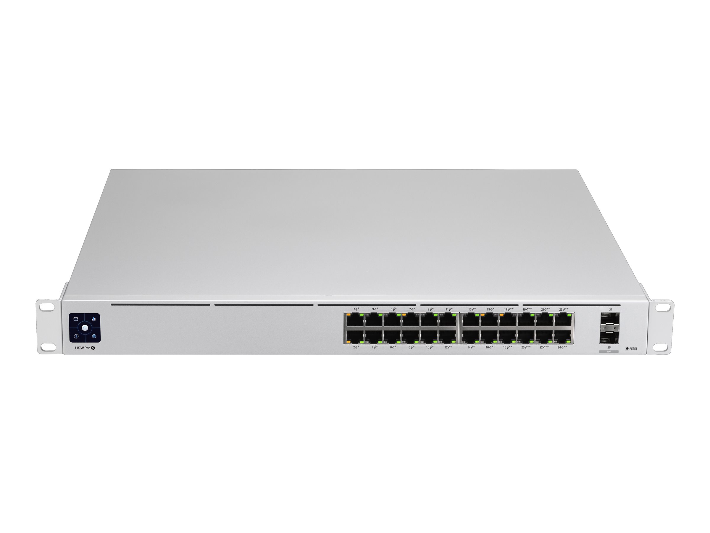 Ubiquiti UniFiSwitch Pro 24 Rackmount Gigabit Managed Switch, 24x RJ-45, 2x SFP+, PoE++, Gen2 (USW-PRO-24-POE)