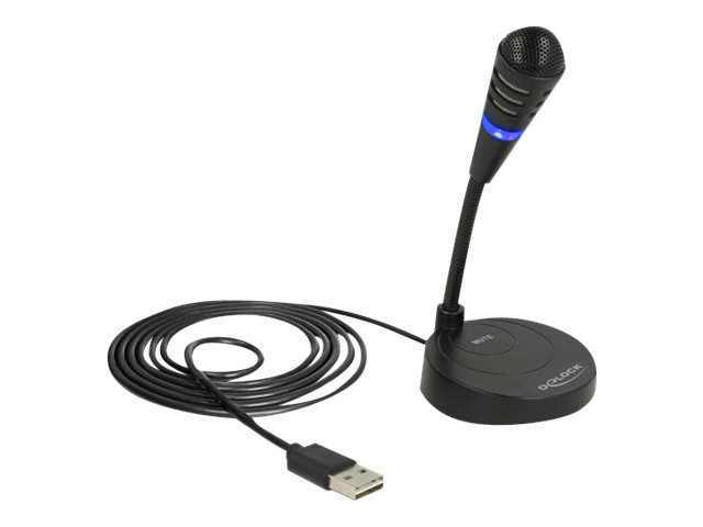 USB-Mikrofon mit Standfuss und Touch-Mute Taste