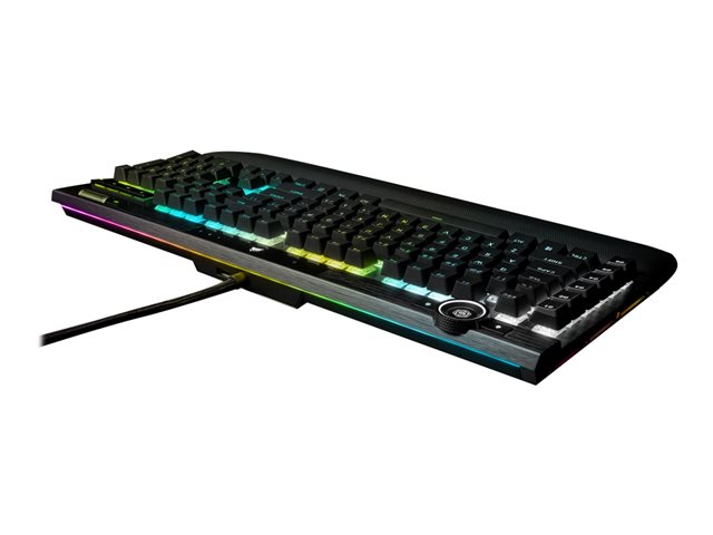 CORSAIR Gaming K100 RGB - Tastatur - Deutsch - Aluminium schwarz eloxiert (gebürstet) Eingabegerät