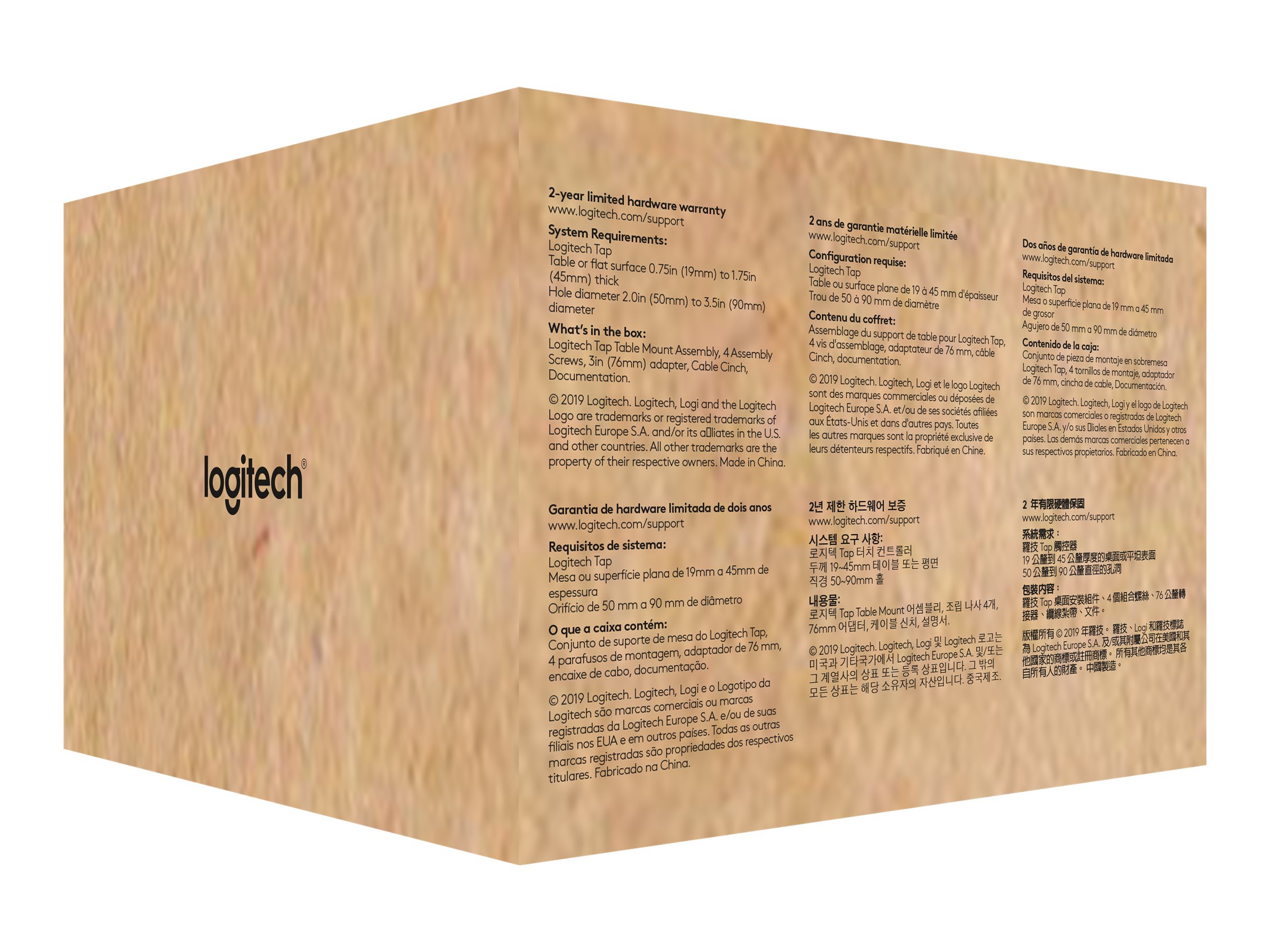 Logitech Tap Table Mount - Montagekit für Videokonferenz-Controller