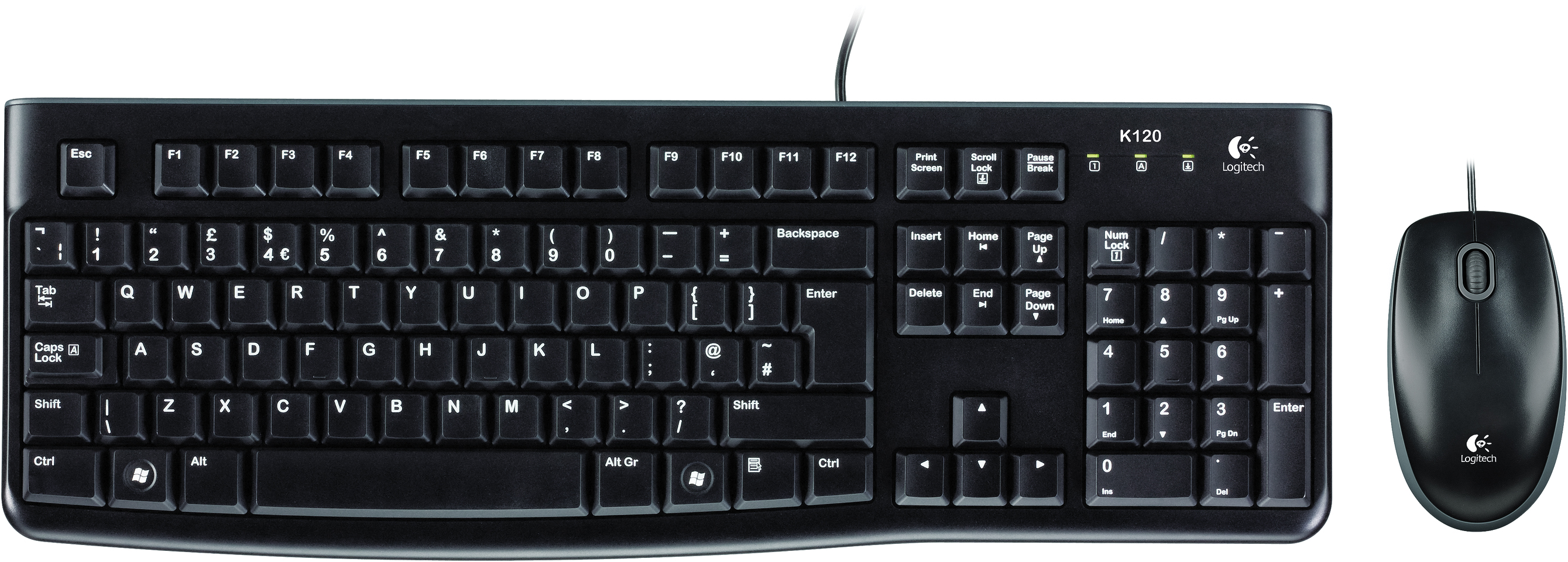 Logitech Desktop MK120 - Tastatur-und-Maus-Set - Deutsch Eingabegerät