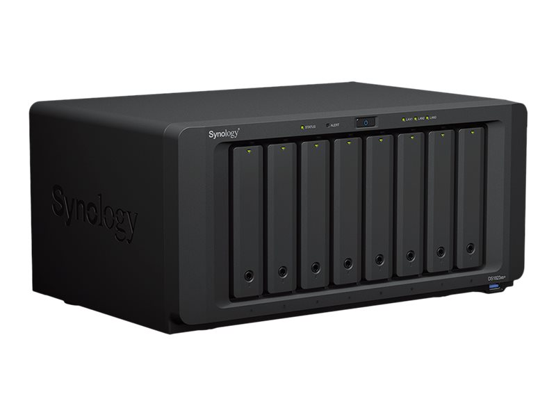 Synology Disk Station DS1823XS+ - NAS-Server - 8 Schächte - SATA 6Gb/s - RAID RAID F1, JBOD, RAID 0, 1, 5, 6, 10 - RAM 8 GB - Gigabit Ethernet / 10 Gigabit Ethernet - iSCSI Support