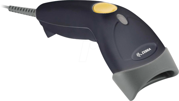 Zebra LS1203, 1D, Kit (USB), anthrazit Handscanner, Retail, 1D, Laser, 100 Scans/Sek., inkl.: Kabel (USB), Standfuß, Farbe: anthrazit (LS1203-7AZU0100SR)