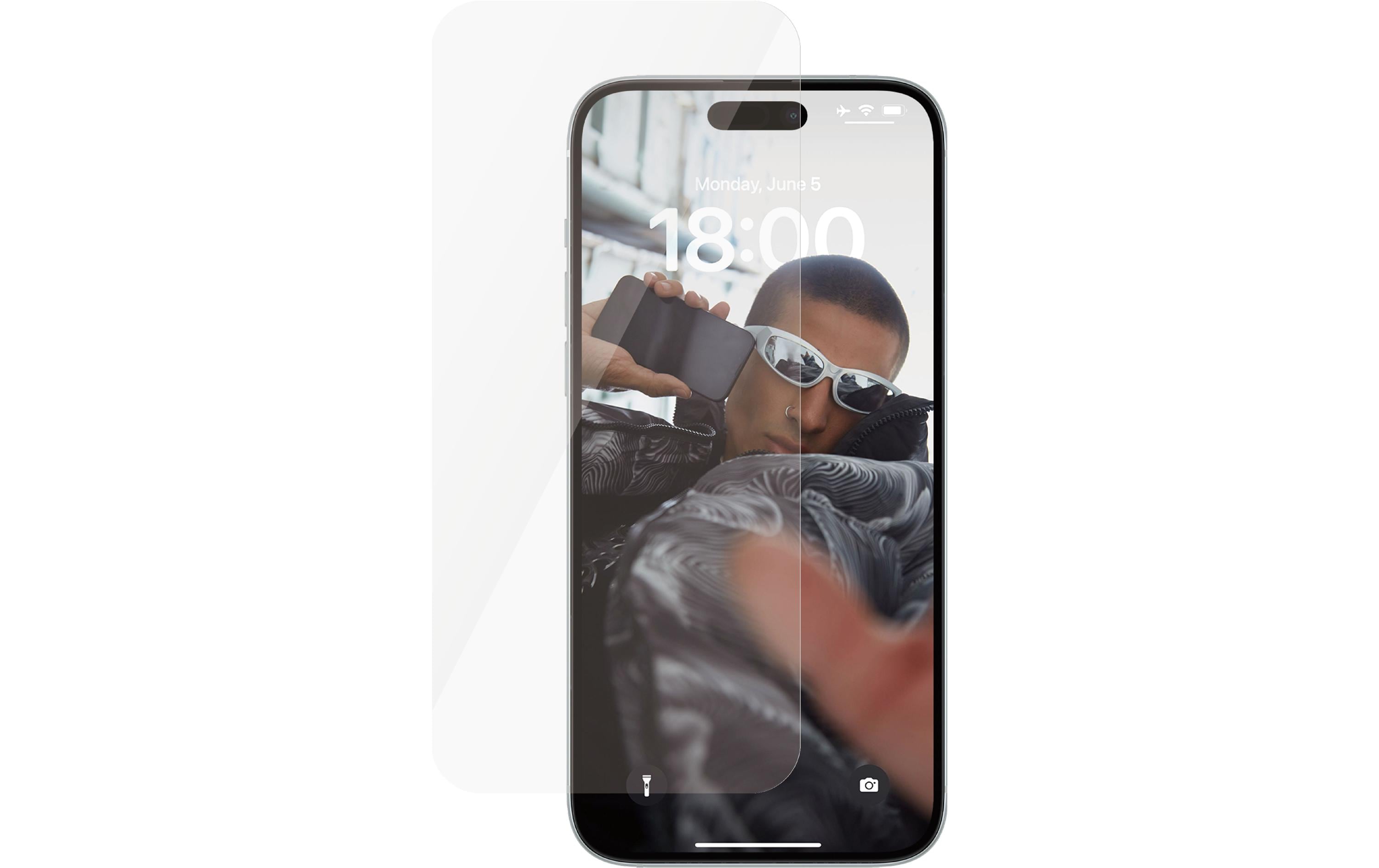 SAFE. by PanzerGlass - Bildschirmschutz für Handy - ultrabreite Passform - Glas - für Apple iPhone 15 Plus