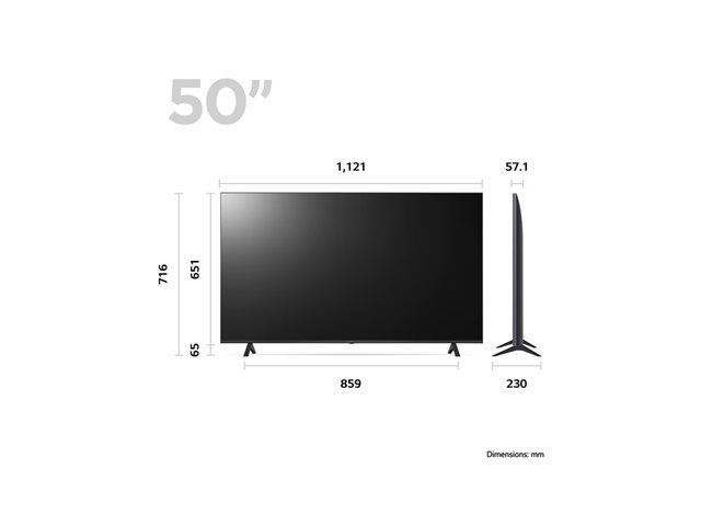LG 50UR78006LK UR78 Series - 126 cm (50") LCD-TV mit LED-Hintergrundbeleuchtung - 4K
