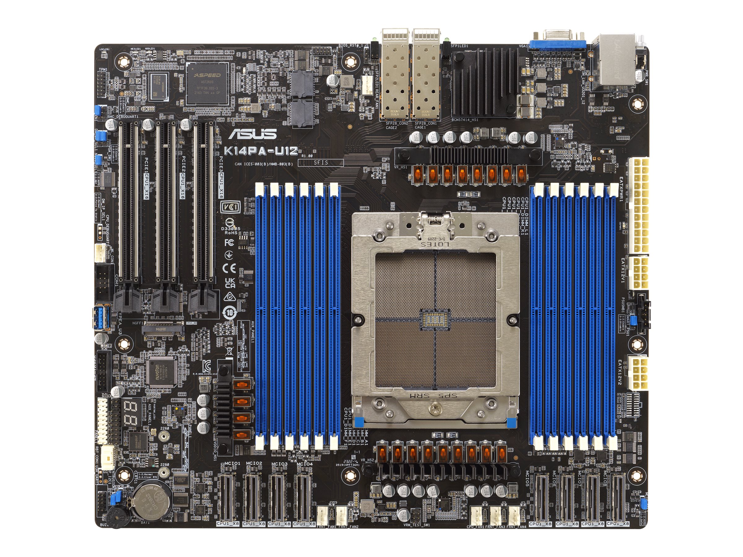 ASUS K14PA-U12 - Motherboard - SSI CEB - AMD keine CPU - Socket SP5