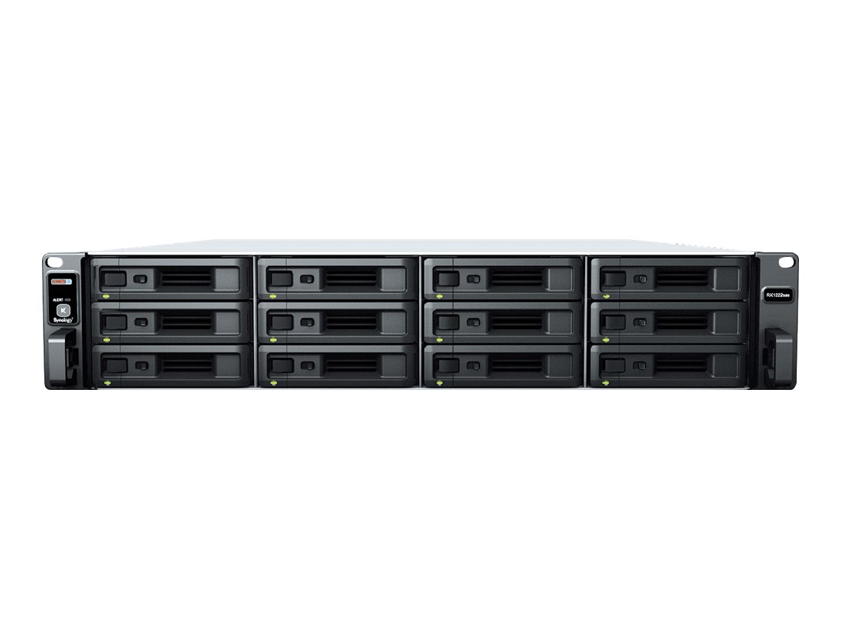 Synology RX1222sas Expansion Unit - Speichergehäuse - 12 Schächte (SATA-600 / SAS) - Rack - einbaufähig - 2U