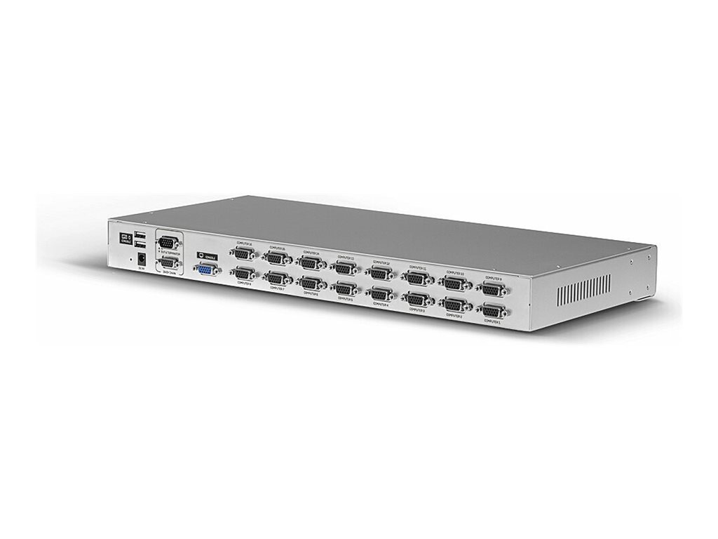 Lindy - KVM-Switch - VGA
USB & PS/2 Combo - 16 Anschlüsse - an Rack montierbar