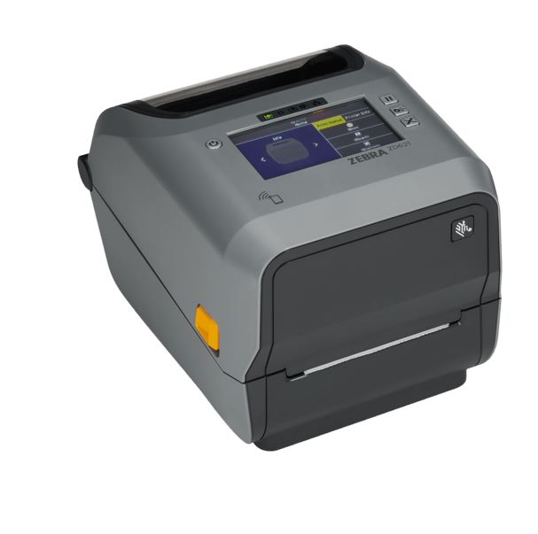 ZEBRA Direct Thermal Printer ZD621, Color Touch LCD_ 203 dpi, USB, USB Host, Ethernet, Serial, 802.11ac, BT4, All Countries Except USA, Canada and Japan, Linerless with Cutter and Label Taken Sensor, EU and UK Cords, Swiss Font, EZPL (ZD6A142-D4EL02EZ)