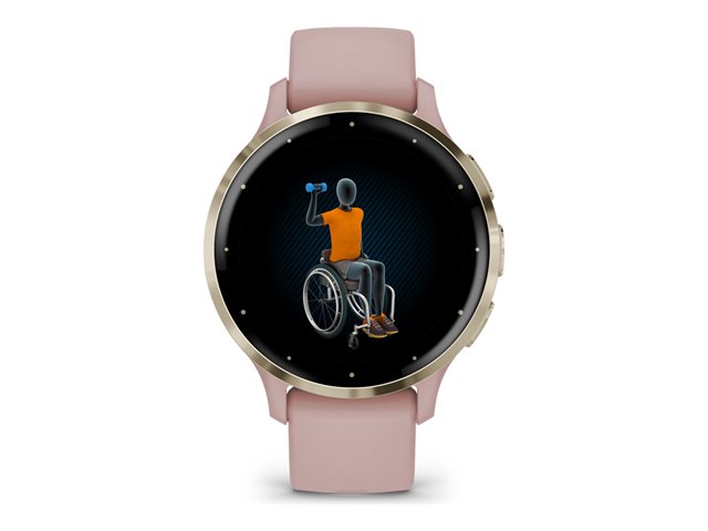 Garmin Venu 3S - Rosa - intelligente Uhr mit Band - 8 GB