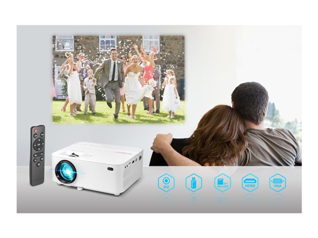 Technaxx Mini FullHD LED Beamer TX-113 - LCD-Projektor - tragbar