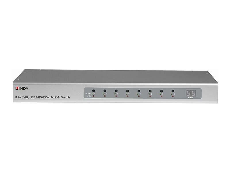 Lindy - KVM-Switch - 8 x KVM port(s) - an Rack montierbar
