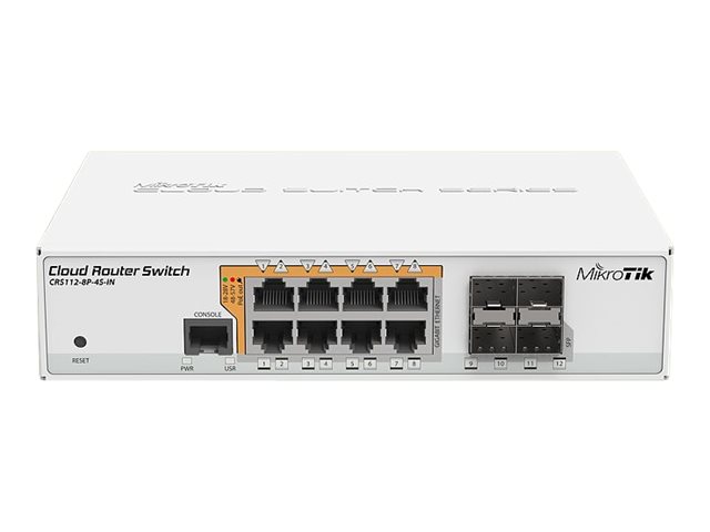 MikroTik PoE Switch CRS112-8P-4S-IN 12 Port