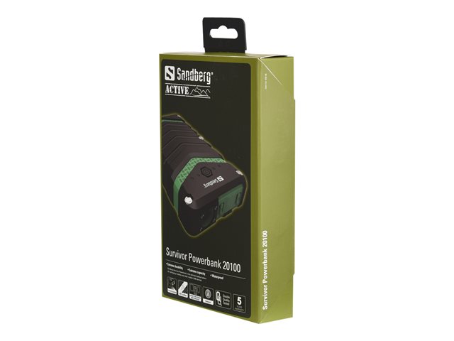 Sandberg Survivor Powerbank 20100 Powerbank - Li-Ion - USB