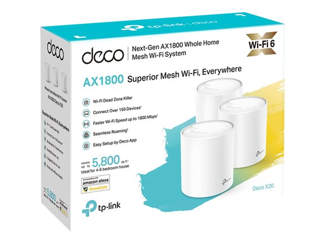 TP-Link Deco X20 - WLAN-System - Wi-Fi 6 - Desktop