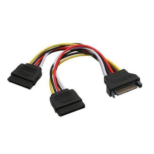 InLine Y-cable - Stromkabel - SATA-Stromstecker zu SATA-Stromstecker - 15 cm
