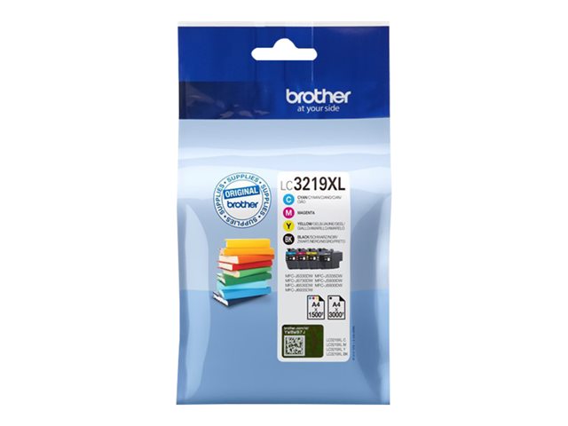 Brother LC3219XL Value Pack - 4er-Pack - XL - Schwarz
Gelb
Cyan
Magenta - original - Tintenpatrone