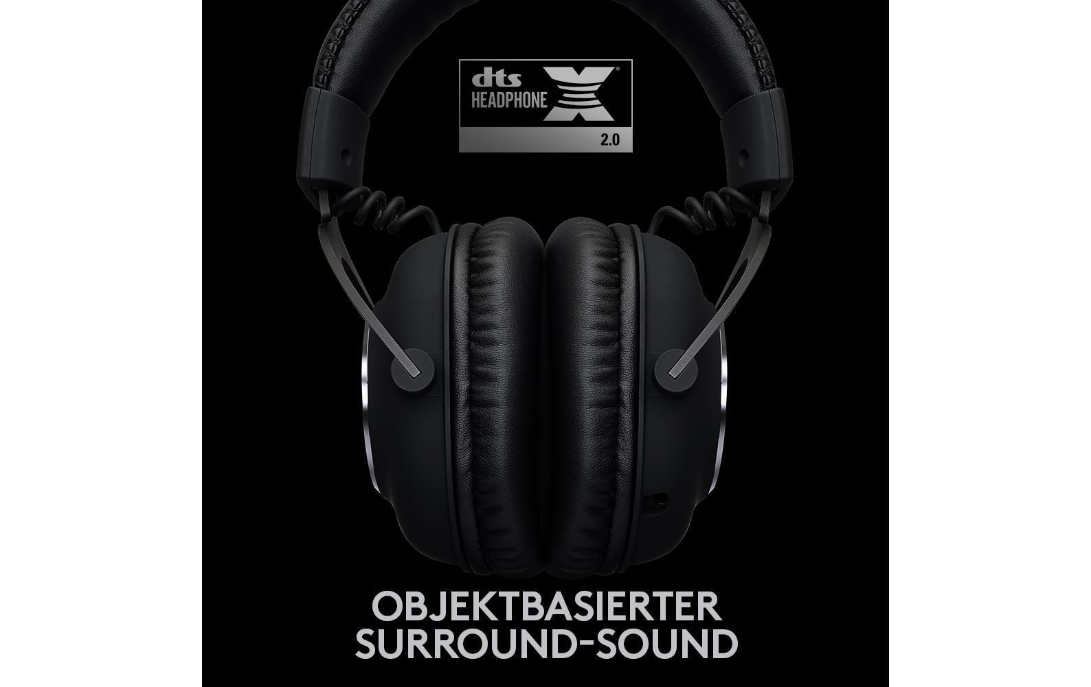 Logitech G Pro X - Headset - ohrumschließend - LIGHTSPEED - kabellos - Geräuschisolierung