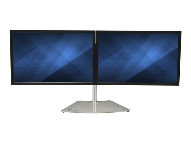 StarTech.com Doppelmonitorhalterung - Ergonomische
freistehende Doppelmonitor-Tischhalterung für zwei 24" Bildschirme(je 8kg) mit VESA-Montage - Synchronisierte Höhenverstellung - Silber (ARMDUOSS) Aufstellung - für 2 Monitore - Schwarz
Silber