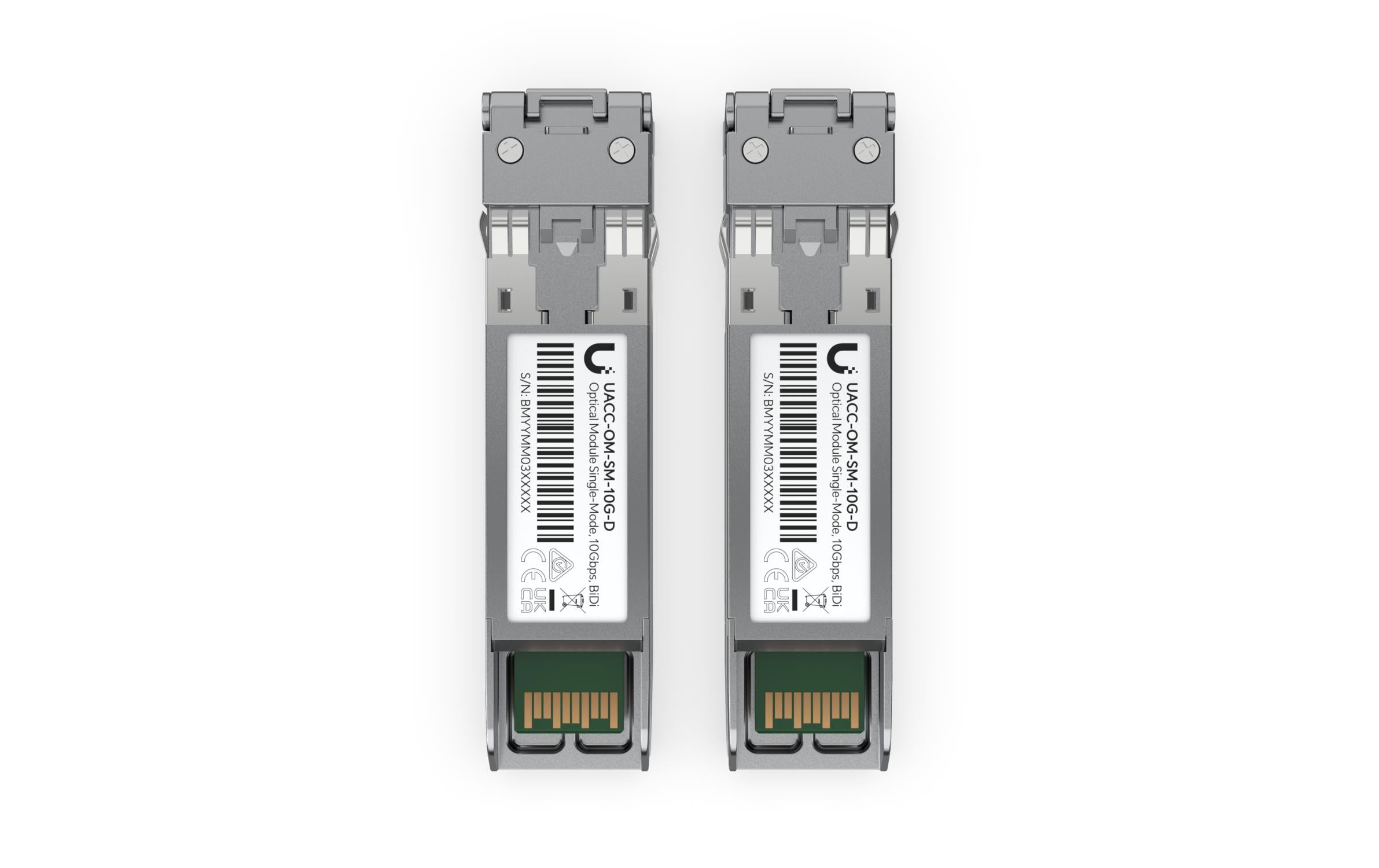 Ubiquiti UACC-OM-SM-10G-D-20 - SFP+-Transceiver-Modul - 10 GigE - LC Single-Modus - 1310 nm (Packung mit 20) (UACC-OM-SM-10G-D-20)
