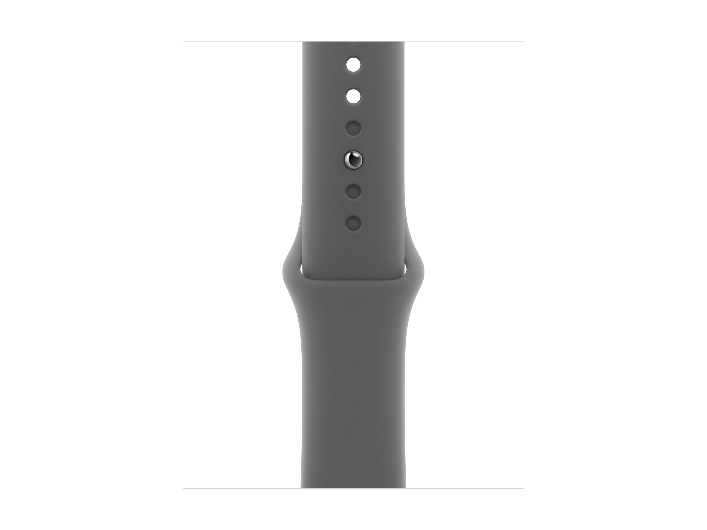 Apple Watch Series 11 GPS + Cellular 42mm Natural Titanium Case with Stone Grey Sport Band - S/M