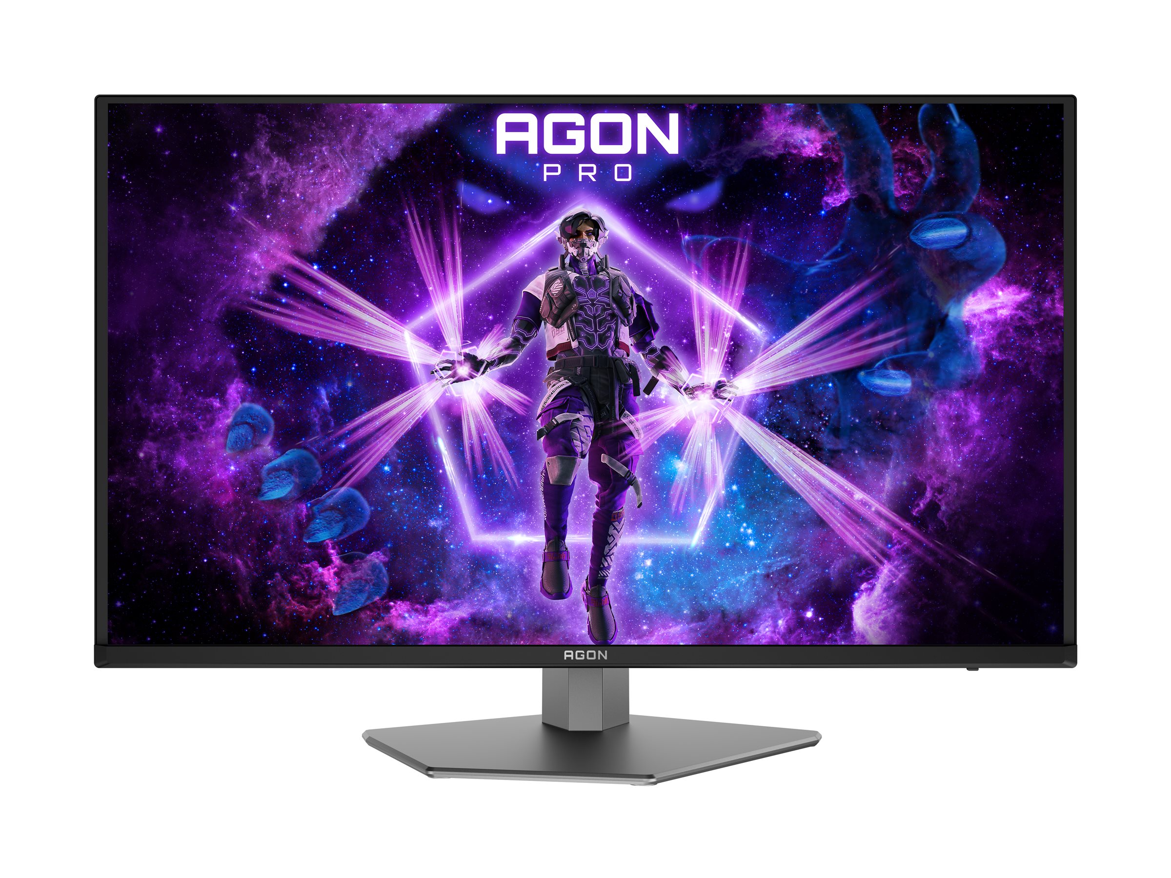 AOC AGON PRO AG326UD - OLED-Monitor - Gaming - 81.3 cm (32") (31.5" sichtbar) - 3840 x 2160 4K UHD (2160p) @ 165 Hz - 250 cd/m² - 15000000:1 - DisplayHDR 400 True Black - 0.03 ms - 2xHDMI, DisplayPort - Lautsprecher - Dunkelgrau