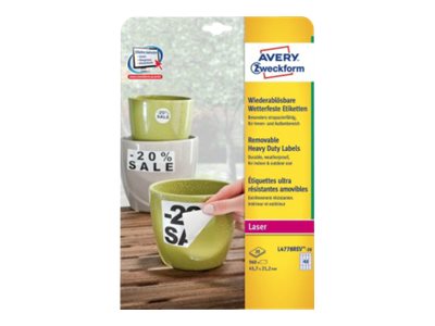 Avery Zweckform Universal-Etiketten 45.7 x 21.2 mm, 20 Blatt