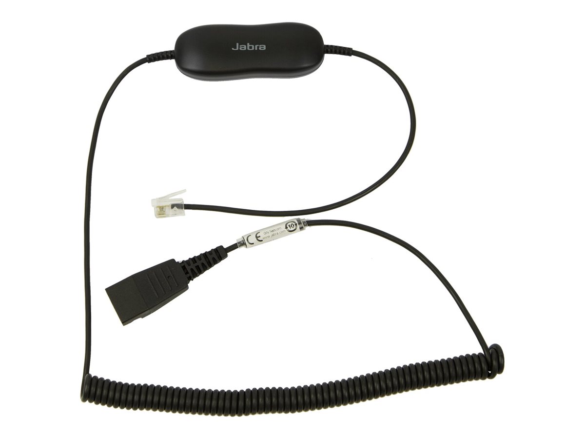Jabra GN1216 - Headset-Kabel - RJ-9 männlich zu Quick Disconnect männlich - 2 m - für Avaya one-X Deskphone Edition 96XX; Jabra GN 2000, GN1900, GN2000; BIZ 2400 3in1, GN2000