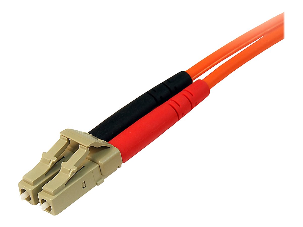 StarTech.com 30m Fiber Optic Cable - Multimode Duplex 50/125 - LSZH - LC/LC - OM2 - LC to LC Fiber Patch Cable (50FIBLCLC30) - Netzwerkkabel - 30 m - orange
