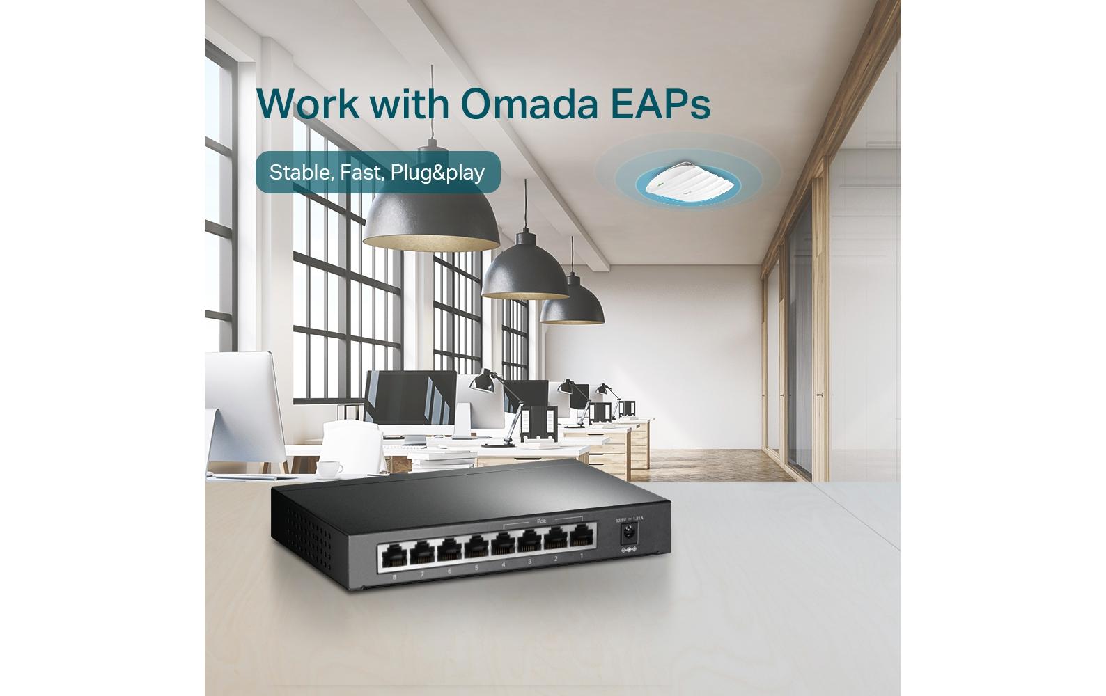TP-Link PoE+ Switch TL-SG1008P 8 Port