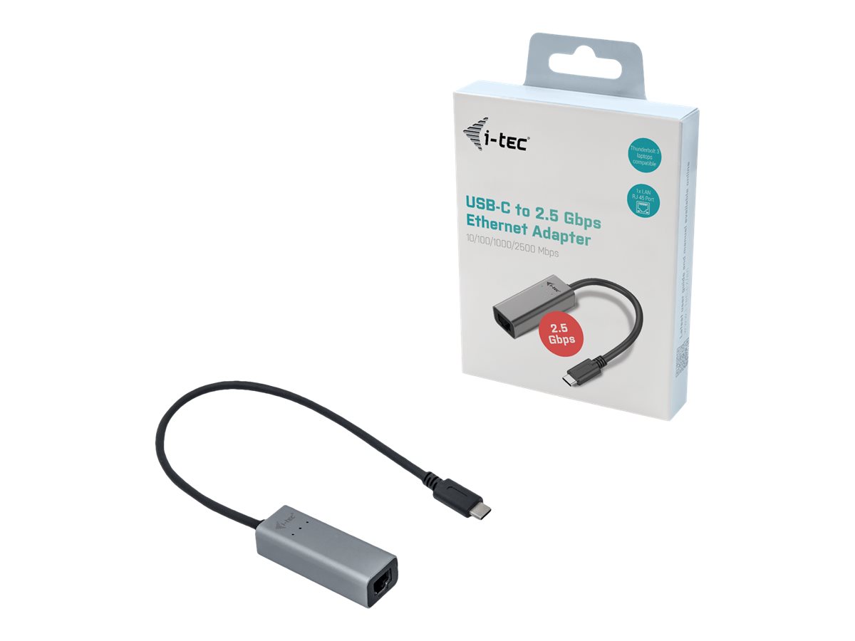 i-Tec - Netzwerkadapter - USB-C 3.1 - 10M/100M/1G/2
5 Gigabit Ethernet x 1