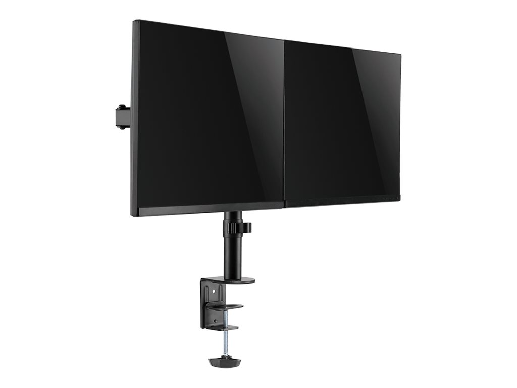 LogiLink Befestigungskit - einstellbarer Arm - für 2 LCD-Displays - Schwarz