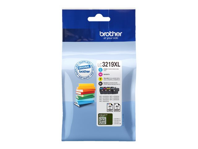 Brother LC3219XL Value Pack - 4er-Pack - XL - Schwarz
Gelb
Cyan
Magenta - original - Tintenpatrone