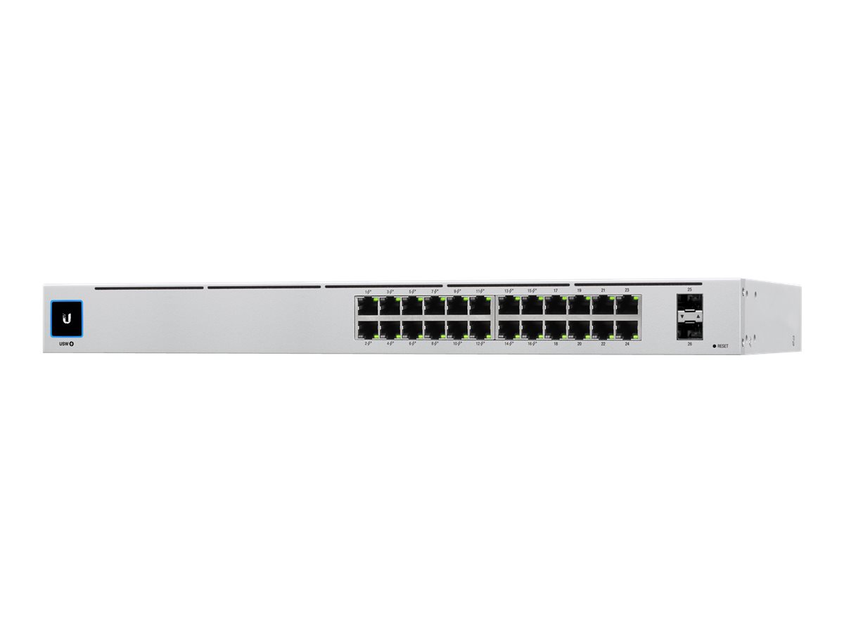 Ubiquiti USW-24-POE managed 24-Port Gigabit PoE+ Switch 95W mit 2x SFP Rack 1U